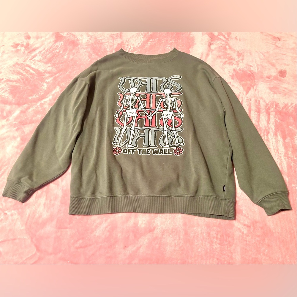 Vans Olive Green Crewneck Size Large